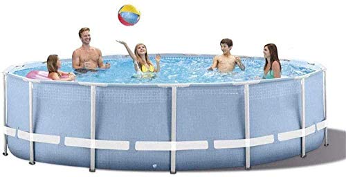 305 X 76 cm Swimming Pool Round Frame Above Ground Pool Set Model Pond Family Filter Pump Metal Frame Structure Pool