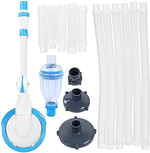 Ghongrm Automatic Pool Vacuum Cleaner Professional Pool Vacuum Cleaner Powerful Suction Head for Floors Wall Steps Cleaning