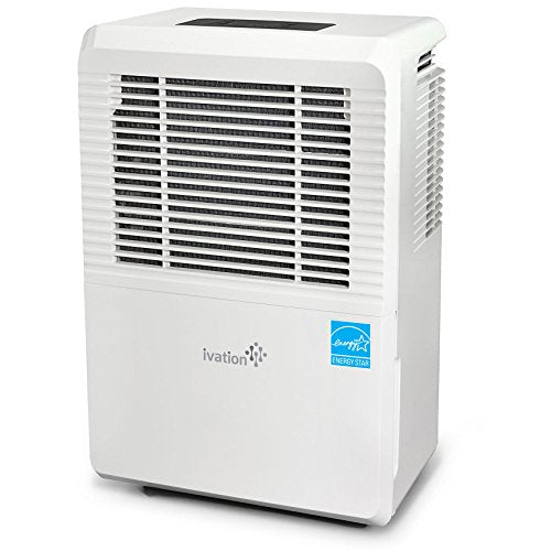Ivation 4,500 Sq Ft Large-Capacity Energy Star Dehumidifier - Includes Humidistat, Hose Connector, Auto Shutoff/Restart, Casters & Air Filter