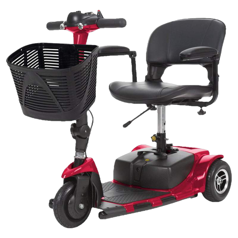 Vive Health MOB1025 3-Wheel Mobility Scooter Red New