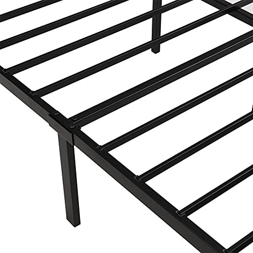 Queen Bed Frame with Drawers, Queen Size Bed Frame with Storage , Metal Queen Platform Bed with Tufted Headboard and Footboard, No Box Spring Needed,Gray