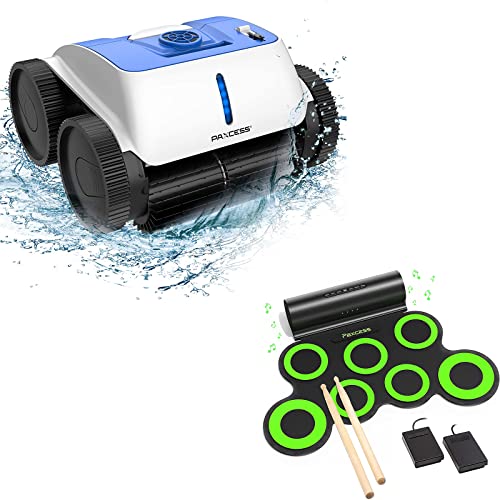 PAXCESS Cordless Robotic Pool Cleaner & PAXCESS Electronic Drum Set 7-Pad