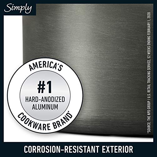 Calphalon Simply Pots and Pans Set, 10 Piece Cookware Set, Nonstick