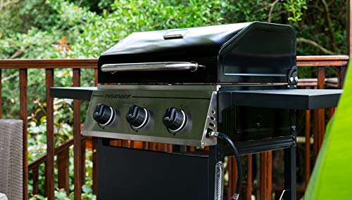 Megamaster 720-0988EA Propane Gas Grill, Black/Silver