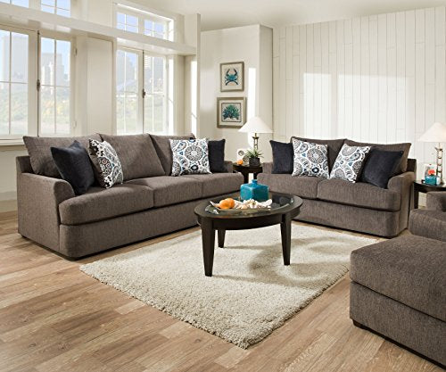 Lane Home Furnishings Grandstand Flannel Loveseat, Husk
