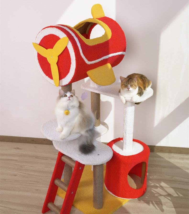 Red Airplane Cat Tree
