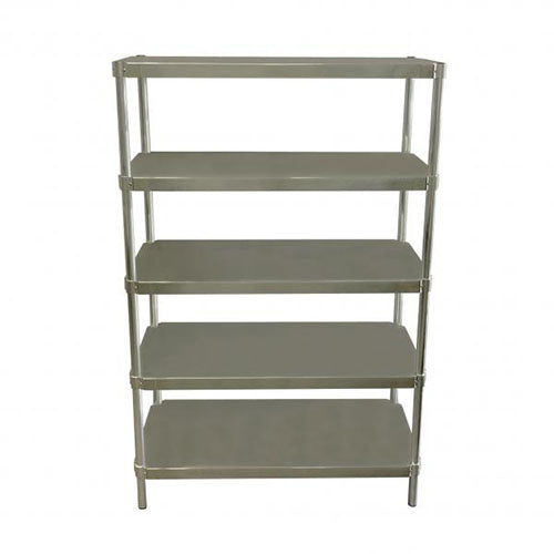 PVI Food Service 5-Shelf Stainless Steel Shelving Unit