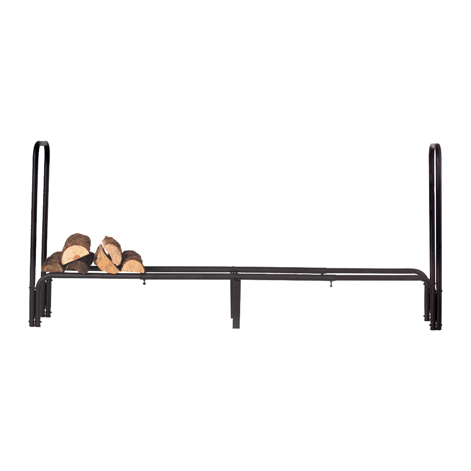 Dagan Black Steel Adjustable Fireplace Log Holder