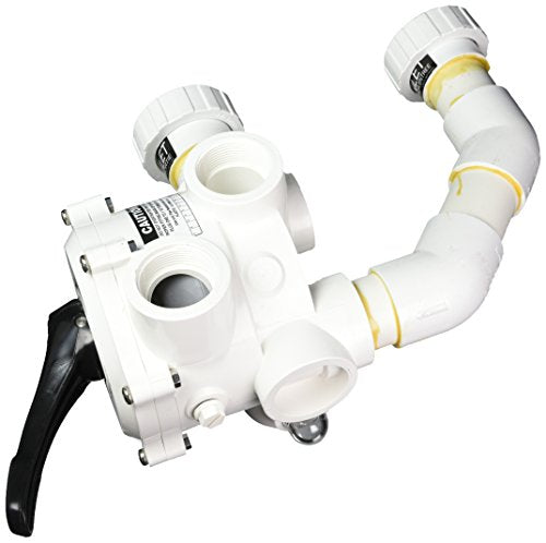 Pentair 50181212 1-1/2-Inch Threaded Side Mount Multiport Pre-Plumbed Valve with Plumbing Kit Replacement Pool and Spa Filter