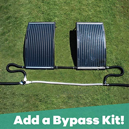 GAME 4721-BB SolarPRO Curve Solar Pool Heater, Made for Intex & Bestway Above-Ground and Inground Pools, Includes Intex Adapters, 2 Hoses & Clamps
