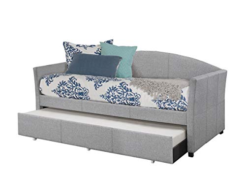 Hillsdale Furniture Hillsadle Westchester Daybed With Trundle, Twin, Smoke Gray Fabric