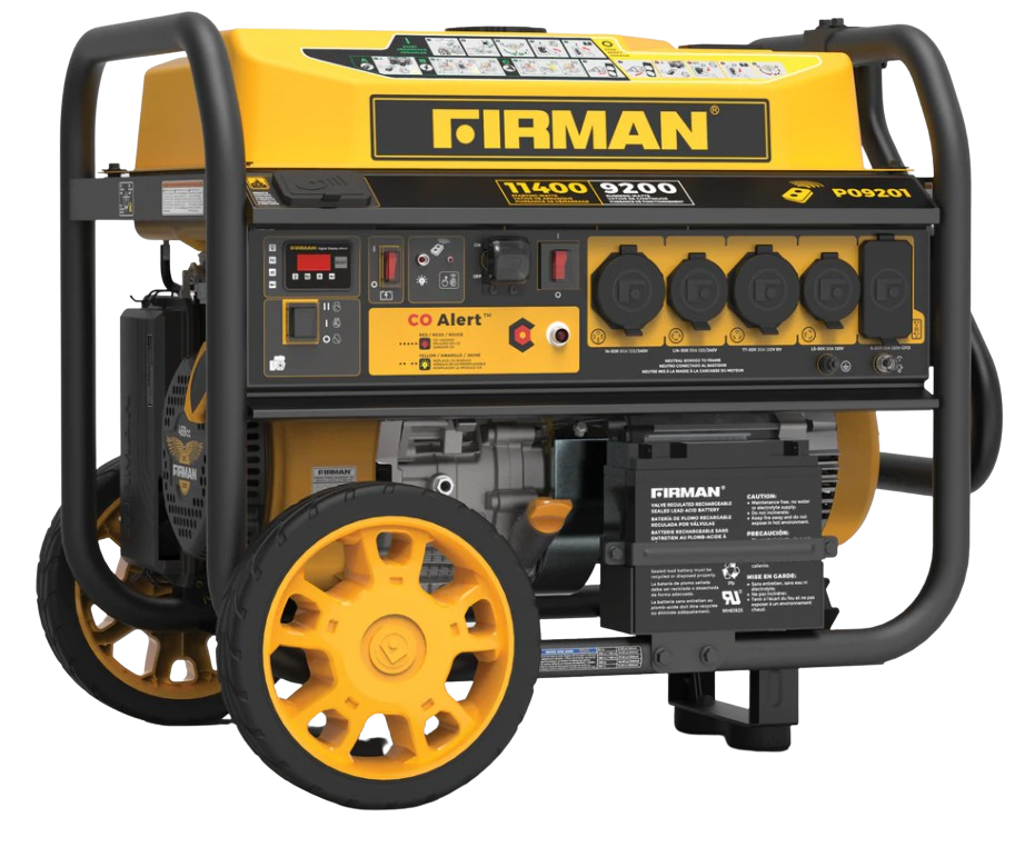 Firman P09201 9200W/11400W Remote Start Gas Generator With CO Alert System New
