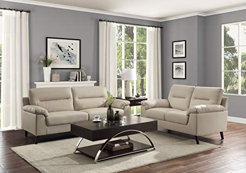 Lexicon Ellsinore Living Room Loveseat, Beige