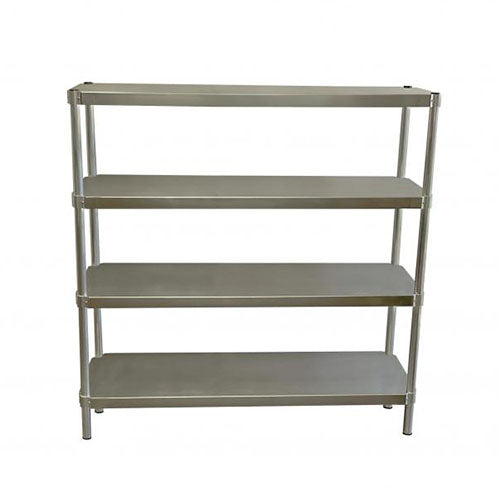 PVI Food Service 4-Shelf Stainless Steel Shelving Unit