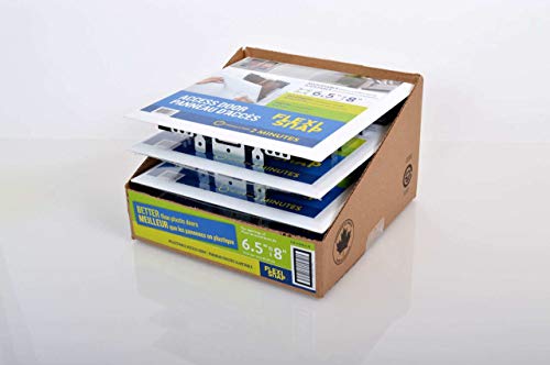 Best - Adjustable Access Panel/Door for Walls and Ceilings 4 Pack by Cendrex, (10.5” x 12”): Multiple Frame Sizes, Magnetic Locking, Polymer Corners, and Hidden Flange (10.5