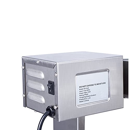 INTSUPERMAI Spit Roaster Rotisserie Grill Rotisserie kit Stainless Steel Spit 46