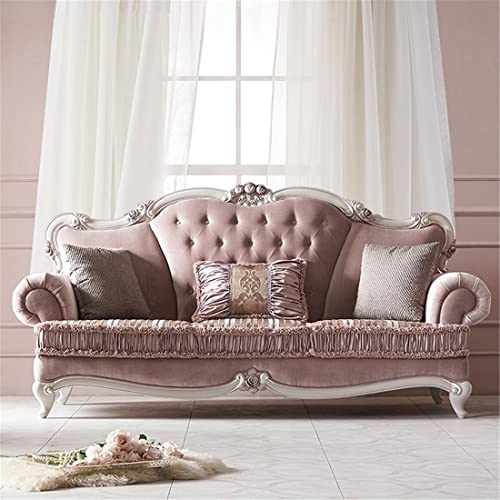 Classic Large Sofa Modern 3 Seater Couch Furniture Tufted Back with 3 Pillows Mid-Century Sofa Couch Daybed for Living Room