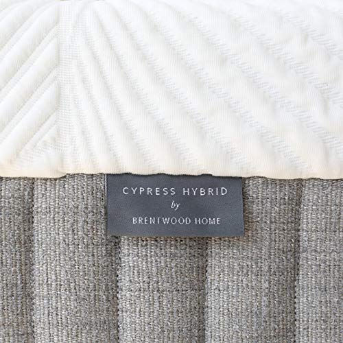 Brentwood Home Cypress Classic Cooling Charcoal Infused Hybrid Mattress, Non-Toxic, Made in California, 11-Inch, Twin Size