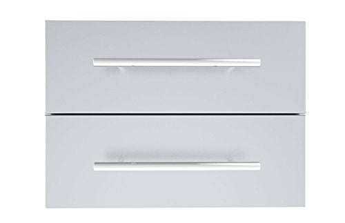 SUNSTONE DE-DD13 Designer Series Raised Style Height Double Drawer, 18