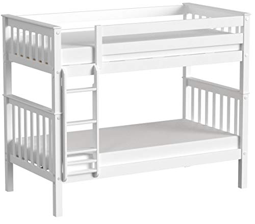 Max & Lily Bunk Bed, Twin, White