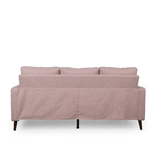 Christopher Knight Home Roselle Sofas, Light Blush + Espresso