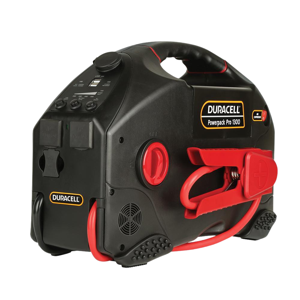 Duracell Powerpack Pro 1300 Dual AC Outlets Two 2.4 Amp USB Ports New