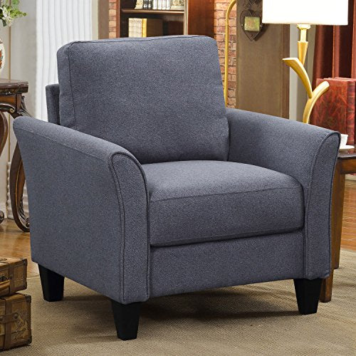 Harper & Bright Designs Living Room Set 3 Pcs Sofa Set Armchair Loveseat and Couch (Grey, Chair&Loveseat Chair&3-Seat Sofa)