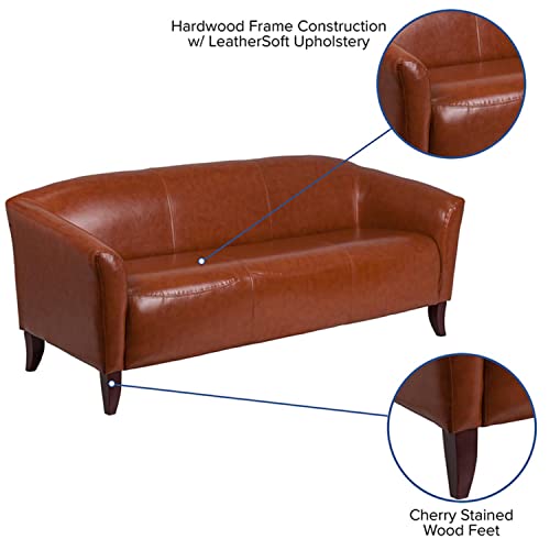 Flash Furniture HERCULES Imperial Series Cognac LeatherSoft Sofa