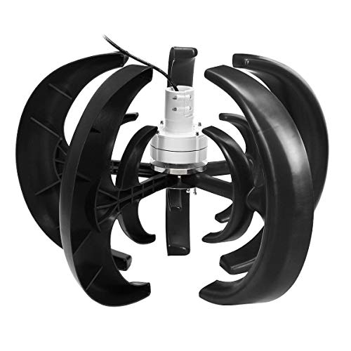 8000W Vertical Axis Wind Turbines,Generator Lantern 10 Blades Motor Kit Windmill Energy Charge Turbines for Home Camping,12v