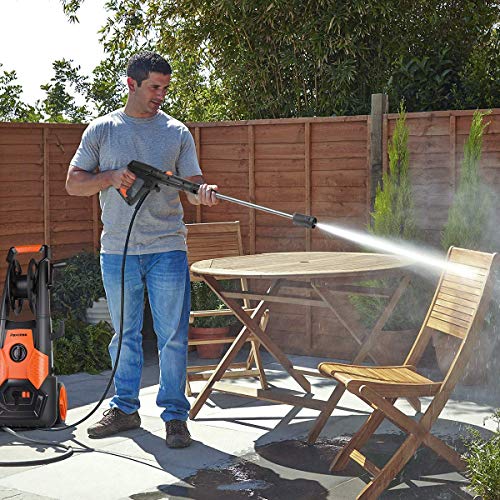 ROOJER 1800W Electric Pressure Washer High Pressure Power Washer Machine Car Washer with Power Hose Gun Turbo Wand 5 Interchangeable Nozzles Max 3500 PSI 2.6 GPM