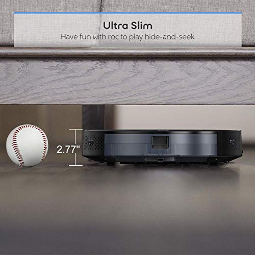 Coredy R650 Robot Vacuum Cleaner, Personalized Customize Robotic Vacuums Skin, 2500Pa Hurricane Suction, Boundary Strips Included, Auto Boost Intellect, Quiet Self-Charging Cleaning Robot for Carpet