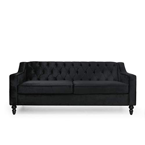 Christopher Knight Home Knouff Sofas, Black + Dark Brown