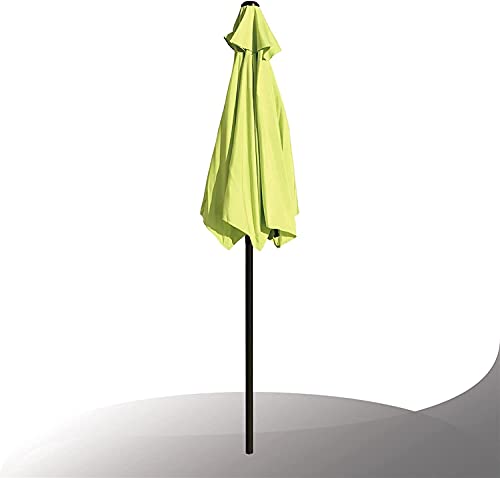 ガードレール Patio Umbrellas Patio Umbrella Outdoor Patio Umbrella Rectangular with Crank(Color: Light Green)