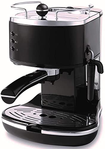 Espresso Machine, 10.2 X 9.1 X 11.8 Inches, Black/Stainless Steel