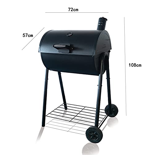 NI. 28'' Movable BBQ Grill,Portable BBQ Grill,Portable BBQ Stove,Outdoor Portable BBQ Grill,Charcoal Wheel Grill,Charcoal Grill,Grill Black,Patio Backyard Grill,Grill Rack,Picnic,Fishing,Hiking,Party