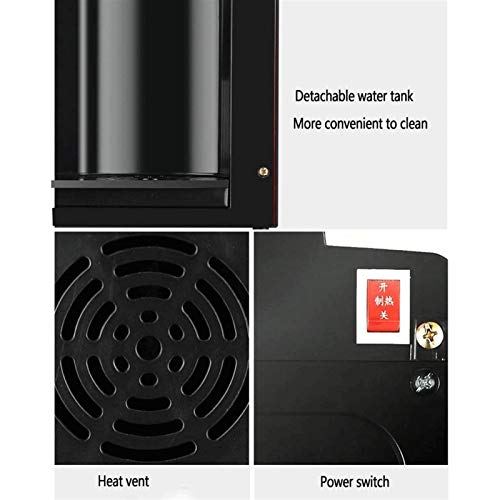 Bdesign Household Desktop Small Energy-Saving Water Dispenser,Stainless Steel Liner Quiet,Suitable for Office Dormitories Or Public Places (Color : Titanium Gold, Size : Ice Warm)