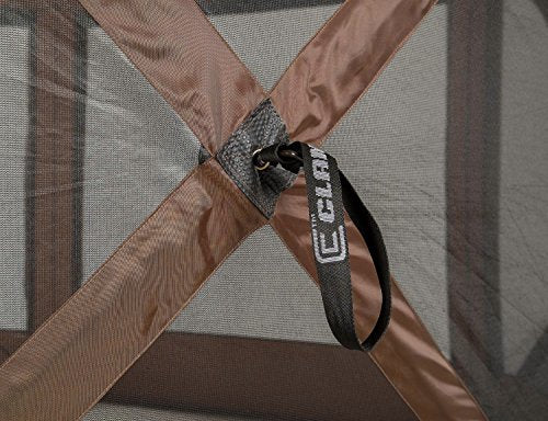 CLAM 9879 Tent, Large, Brown/Tan