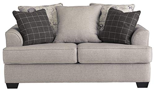 Signature Design by Ashley - Velletri Casual Loveseat w/ 2 Pillows, Beige
