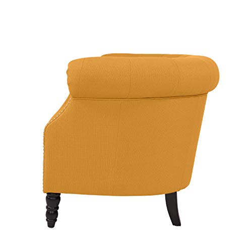 Handy Living Che-L Loveseat, Yellow