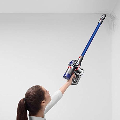 Dyson - V7 Fluffy Hardwood Cord-Free Stick Vacuum - Iron/Blue