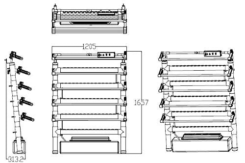 OPCOM Farm GrowWall - 75 Pot Vertical Hydroponic Growing System - All Year Round Indoor Farming - Height and Angle Adjustable LED Lights with Starter Kit Included