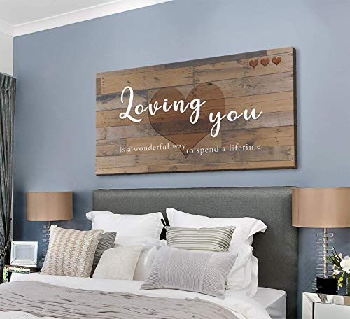 Loving You is a Wonderful Way to Spend a Lifetime Couples Wall Art