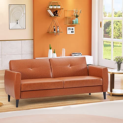 Merax PU Leather Modern Loveseat Sofa Couch, 81.5