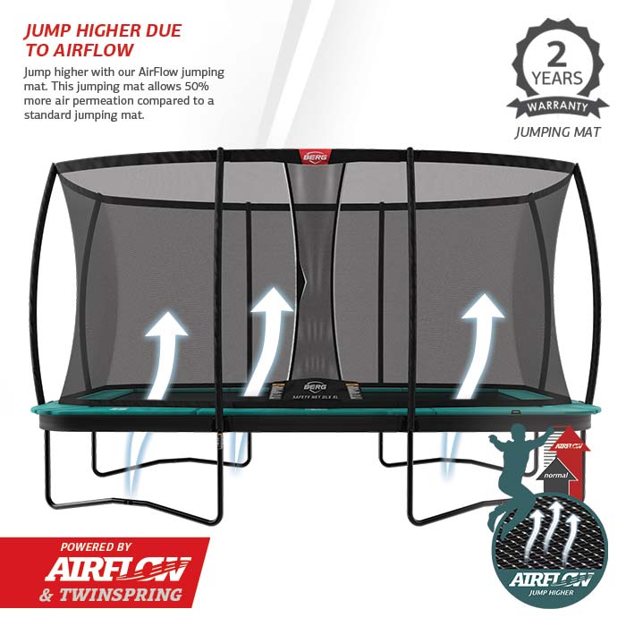 Berg 16 Ft Ultim Champion Flat Ground Trampoline