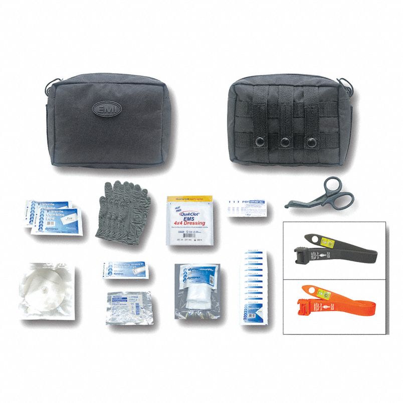 EMI Emergency Tactical Response Gunshot Kit with S.T.A.T. Tourniquet (Pack of 5)