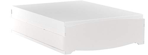 Prepac Full Mate's Platform Storage Bed with 6 Drawers, White