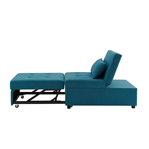 Powell Teal Adjustable Sofa Bed Marnie Chair