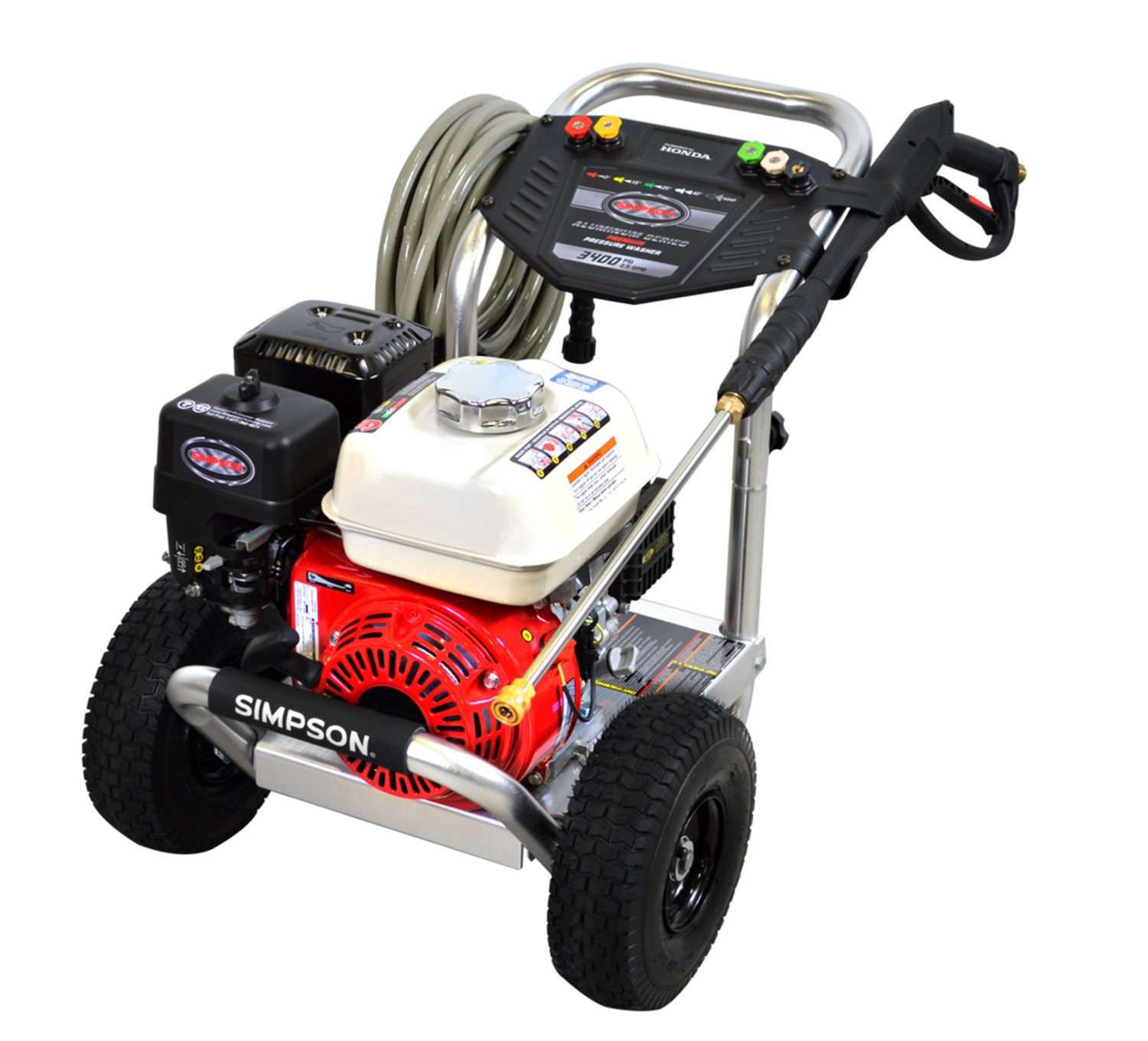 Simpson ALH3425 Aluminum 3600 PSI 2.5 GPM Honda GX200 Gas Pressure Washer New