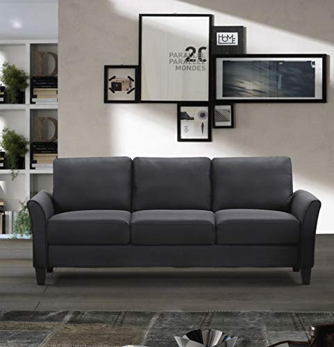 3 Seat Sofa Harper & Bright Designs Sofa Couch Living Room Furniture Sofa Sets (3-Seat), Polyester-Blend Upholstered Fabric Sofa with Cushion Back, 34.8