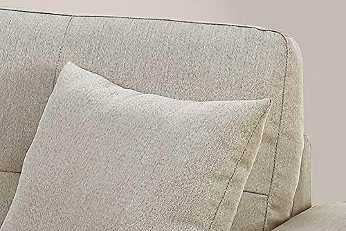 Bobkona Sectional Sofa Beige